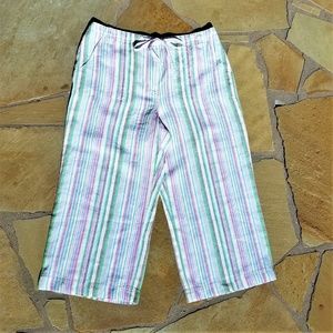 Talbots Linen Capri Pants